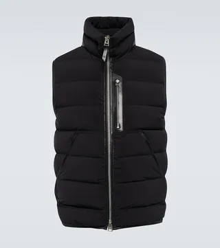 Quilted down vest