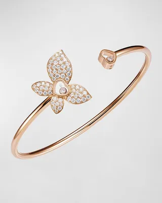 18K Rose Gold Happy Butterfly Diamond Bracelet