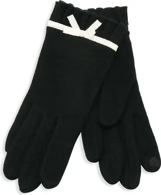 Bow Wool-Blend Tech Gloves