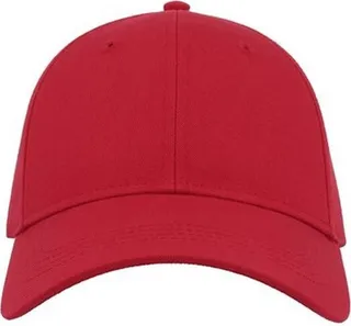 Atlantis Unisex Adult Curved Twill Baseball Cap - Red