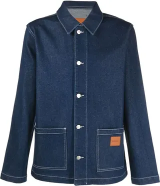 Logo-Patch Denim Jacket