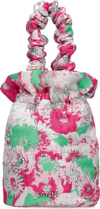 3D Jacquard occasion top handle bag