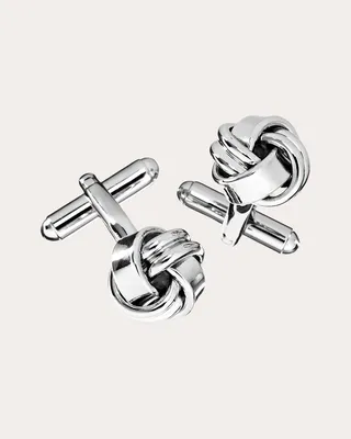 Classic Knot Sterling Silver Cufflinks