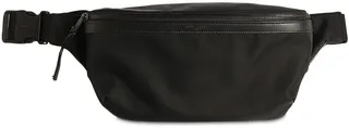 City leather & nylon crossbody bag