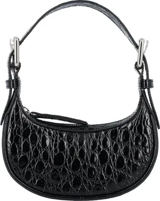 By Far Soho Crocodile Effect Mini Shoulder Bag