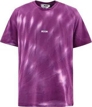 Logo Printed Tie-dye T-shirt