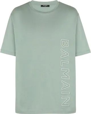 Balmain Logo Embossed T-Shirt