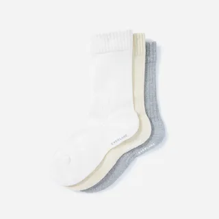 The Organic Cotton Ribbed Crew Sock 3-Pack