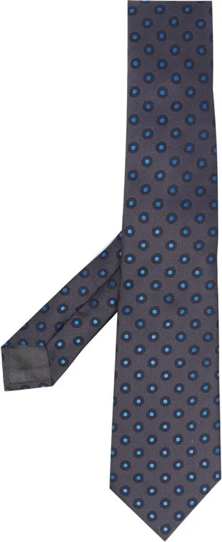 Graphic-Print Pointed Tie