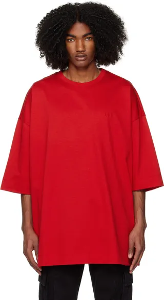 Juun.J Red Graphic T-Shirt