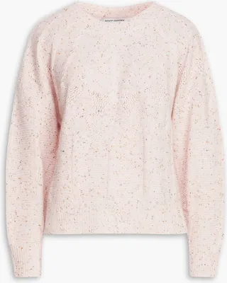 Donegal cable-knit cashmere sweater