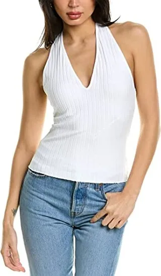 Vince Women's Ribbed Halter Tank