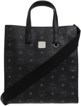 MCM Aren Monogram Print Medium Tote Bag