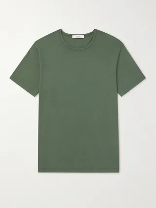 Garment-Dyed Organic Cotton-Jersey T-Shirt