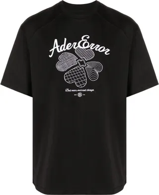 embroidered-logo cotton-blend T-shirt