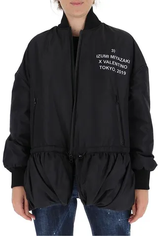 Valentino X Izumi Miyaki Graphic Printed Bomber Jacket