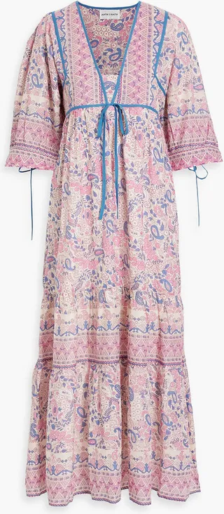 Helen paisley-print cotton-voile maxi dress