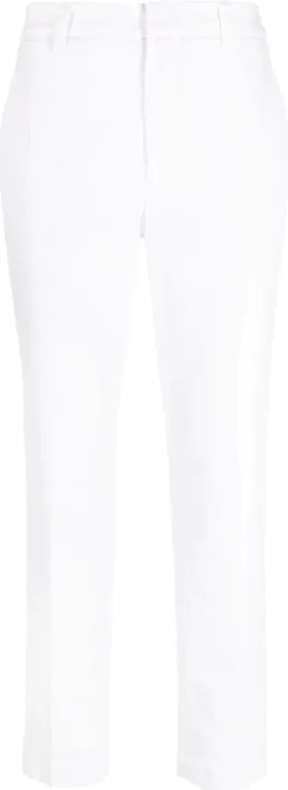 Cropped-Leg Cotton Trousers