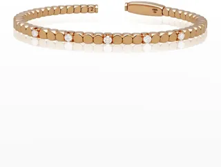 DADO 18k Rose Gold & 5 Diamond Bangle