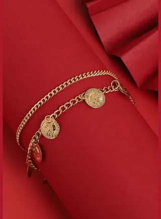 Gold Plated Designer Stone Western Wear Bracelet For Women