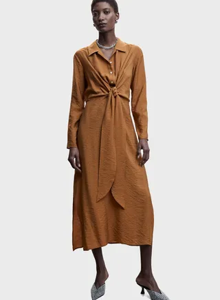 Front Knot Detail Dress