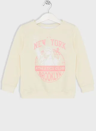 Girls Casual Printed Sweatshirt