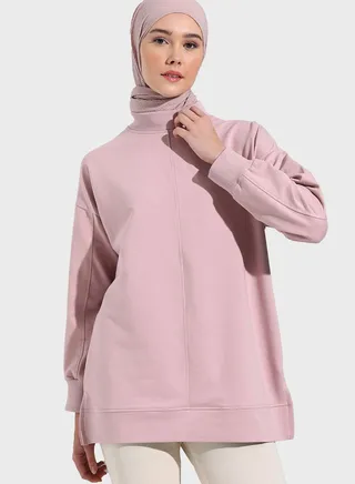 High Neck Sweatshirt