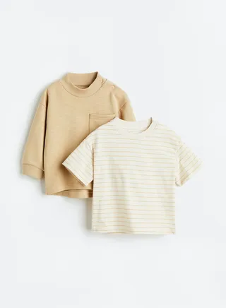 Kids 2 Piece Essential Sweatshirt & T-Shirt Set