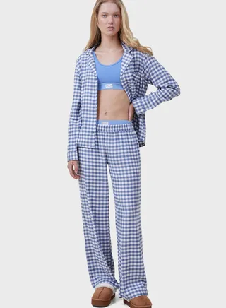 Checked Shirt & Pyjama Set