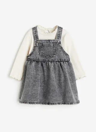 Kids 2 Piece Top And Dress Set