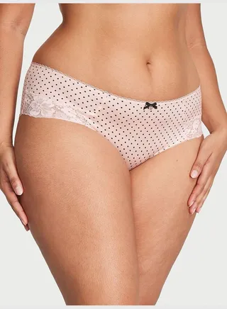Lace-Inset Hiphugger Panty