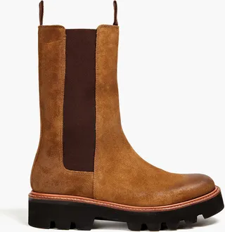 Doris burnished suede Chelsea boots