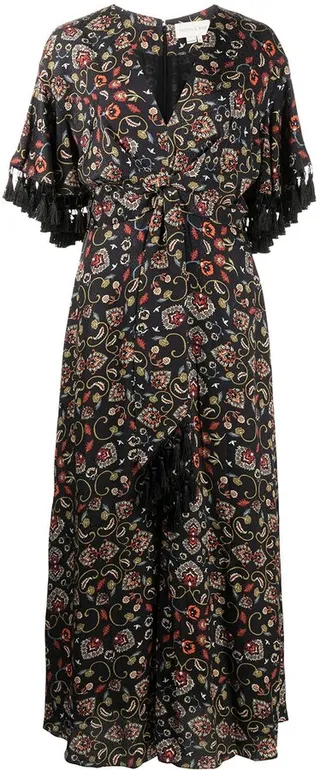 Jacynda jacquard midi dress