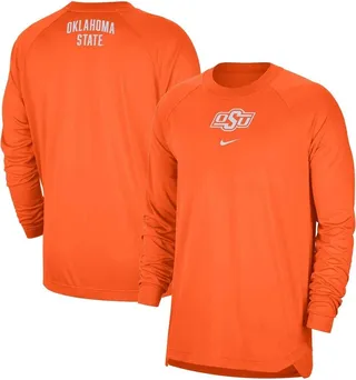 Men's Nike Orange Oklahoma State Cowboys Basketball Spotlight Performance Raglan T-Shirt