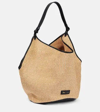 Lotus Medium raffia Medium tote bag