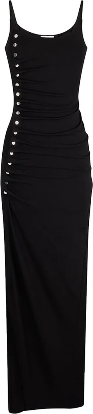 Side Stud Midi Dress