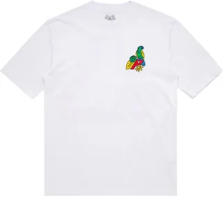 Parrot Palace-3 "White" crew neck T-shirt