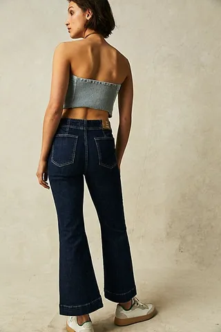 CRVY Life Is Good Mid-Rise Jeans by We The Free at Free People