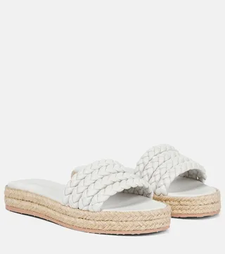 Marbella leather slides