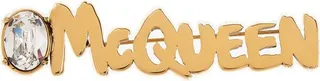 Alexander McQueen Logo Lettering Brooch