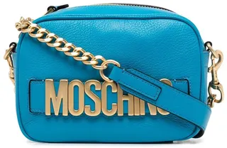 Logo-Plaque Leather Shoulder Bag