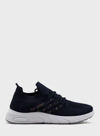 Stripe Detail Knit Comfort Sneaker