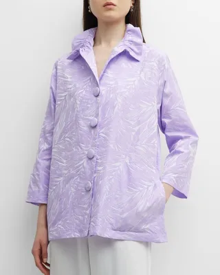 Island Breeze Botanical Jacquard Jacket