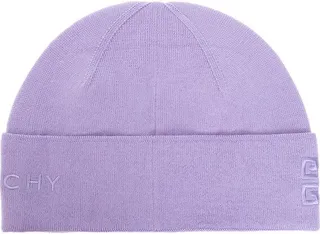 Givenchy Logo Embroidered Ribbed Beanie