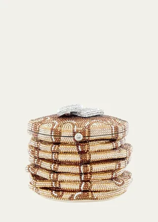 Pancakes Crystal Minaudiere Bag