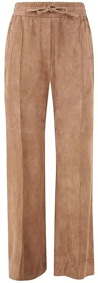Brunello Cucinelli High-Waist Drawstring Trousers