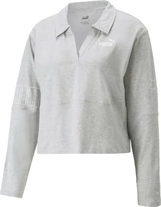 PUMA Women's Power Cat Longsleeve Polo Shirt