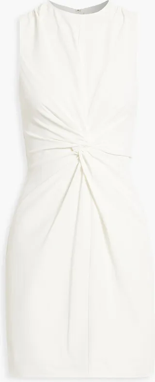 Andrea twisted crepe mini dress
