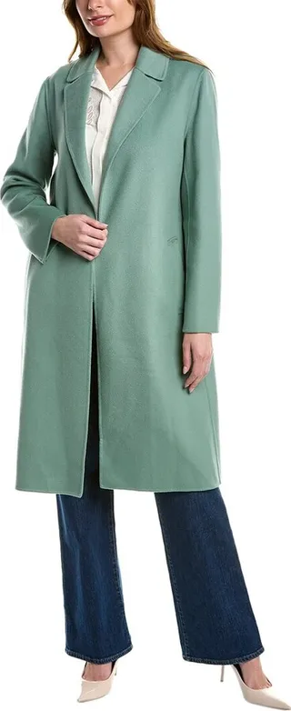 Max Mara Pauline Silk-Lined Wool Coat