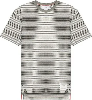 Thom Browne Short Sleeve Tee in Grey